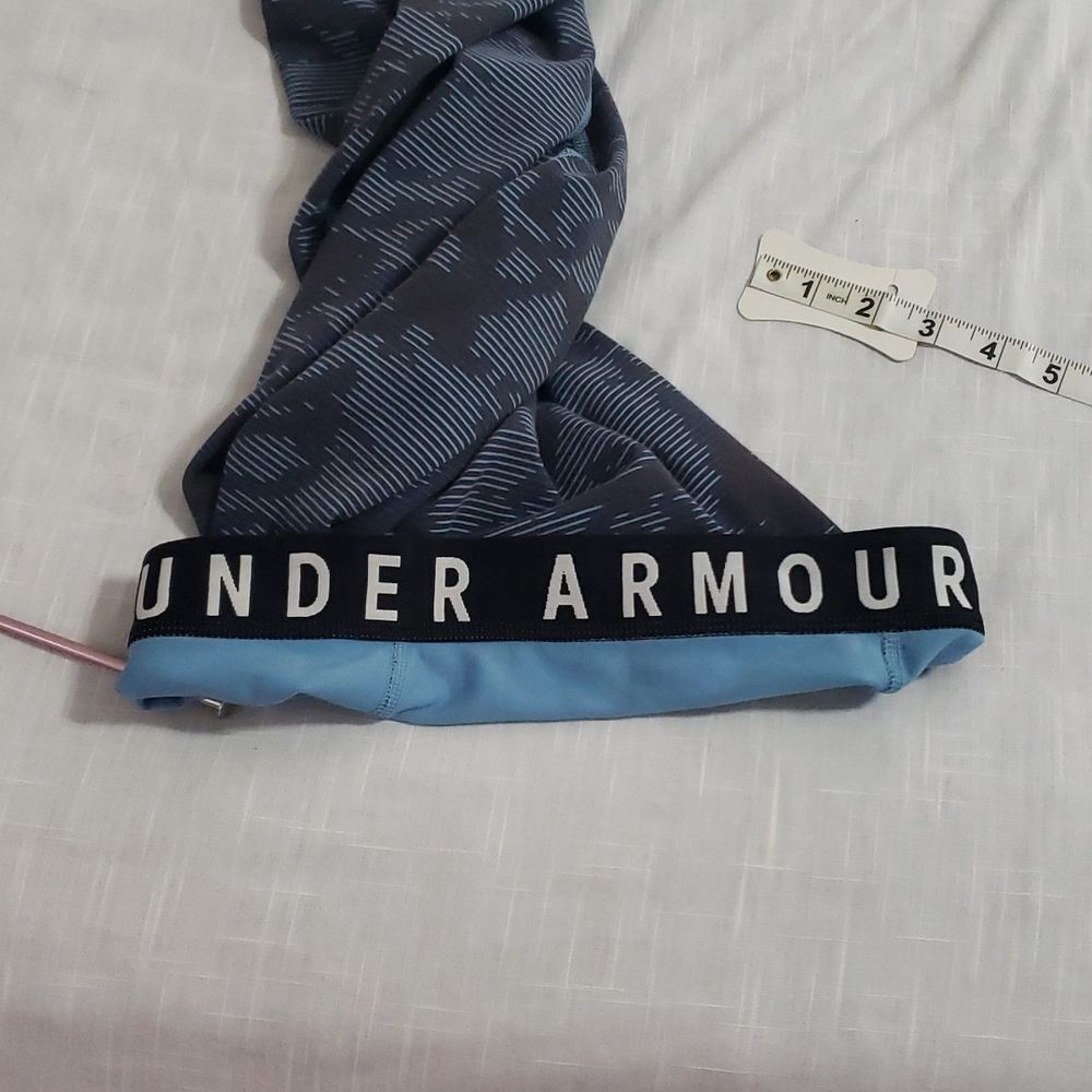 Under Armour. Blue & Black Patterned Leggings. Si… - image 5